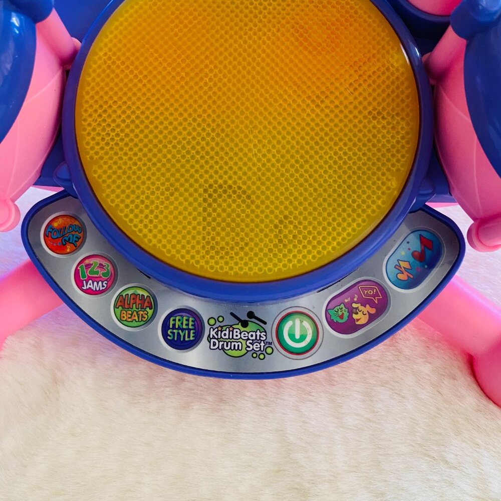 VTech KidiBeats Kids Drum Set Pink Age 24 months to 5 years Musical Toy - Picture 4 of 6